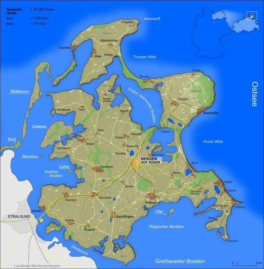 Ferienwohnung In Bodden & Ostsee Naehe Sagard Eksteriør billede